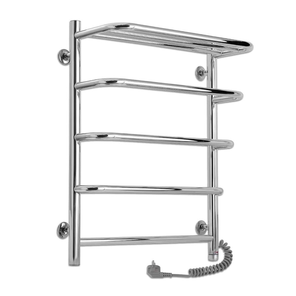 Электрический полотенцесушитель Laris Стандарт П5 500Х660 Э с полкой (правое подкл.) Киев - изображение 1