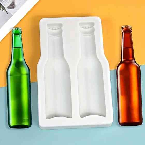 Молд силіконовий Пляшка 115 на 74 мм білий Київ