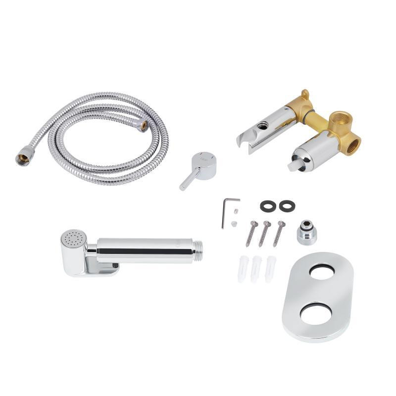 Гігієнічний набір зі змішувачем прихованого підключення Qtap Inspai-Varius CRM V00440501 Київ - фото 4