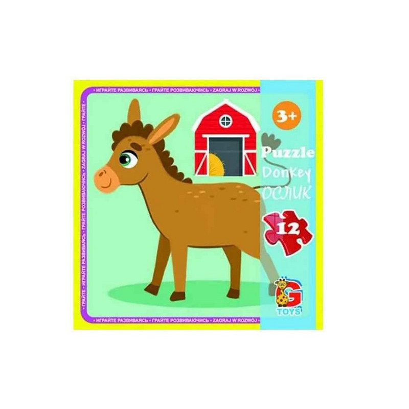 Дитячий пазл "Ферма" LA01, 12 елементів Вінниця - фото 1