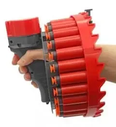 Бластер-пулемет GROWLER Игрушечный Автоматический На аккумуляторе С 28 мягкими пулями-присосками Коломыя