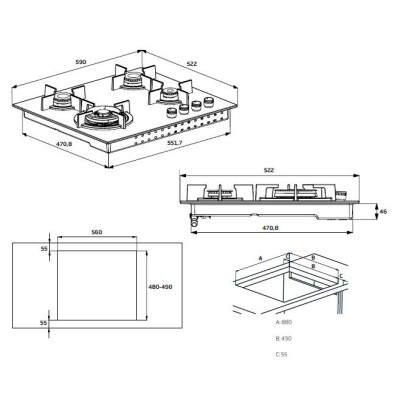 Варочная поверхность Beko HILW64225S Винница - изображение 8