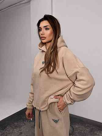 Женский теплый костюм, из флис полара L-XL, Бежевый Одесса