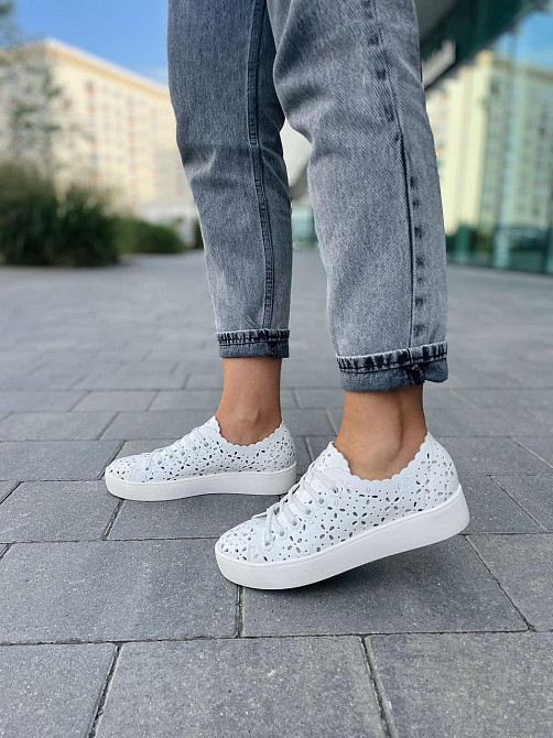 Olli Кеди жіночі OLLI T-65-21600 білі (весна-літо, шкіра натуральна) (3380) лише 36р. Коломыя - изображение 2