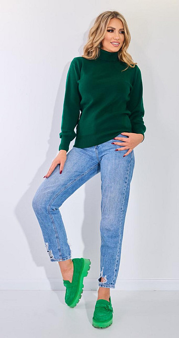 Джемпер свободный с высоким горлом (48-52) Киев - изображение 4