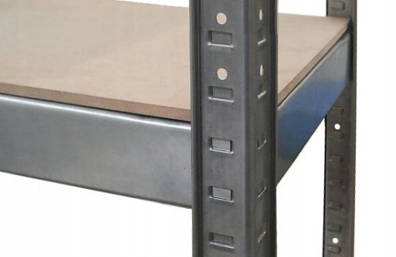 Стеллаж металлический 180х90х40 см 5 полок, нагрузка - 175 кг на полку (Серый) Польша Киев