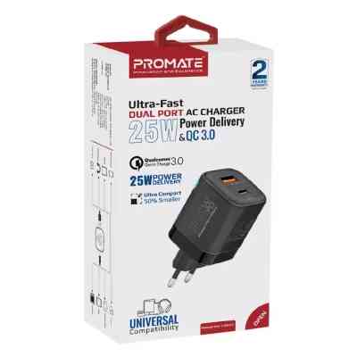 Зарядное устройство Promate powerport-25ac.black Винница
