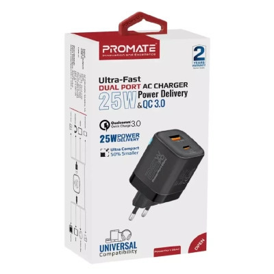 Зарядное устройство Promate powerport-25ac.black Винница - изображение 2