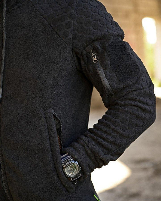 Тактична флісовка сота чорна ПП7963 Одеса - фото 5