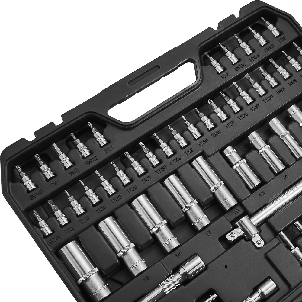 Професійний набір інструментів в кейсі Winso Pro 1/2", 1/4", 3/8" 72T, CR-V, 150од. Львів - фото 8