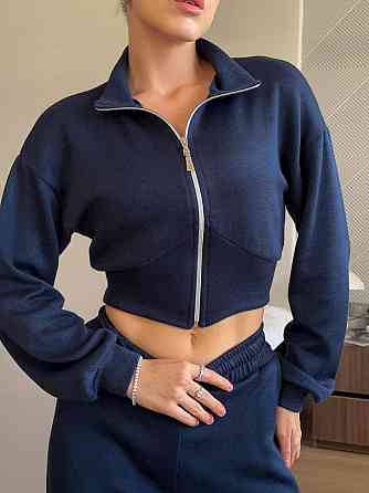 Женский теплый прогулочный костюм из турецкой ангоры Синий, 46/48 Одесса