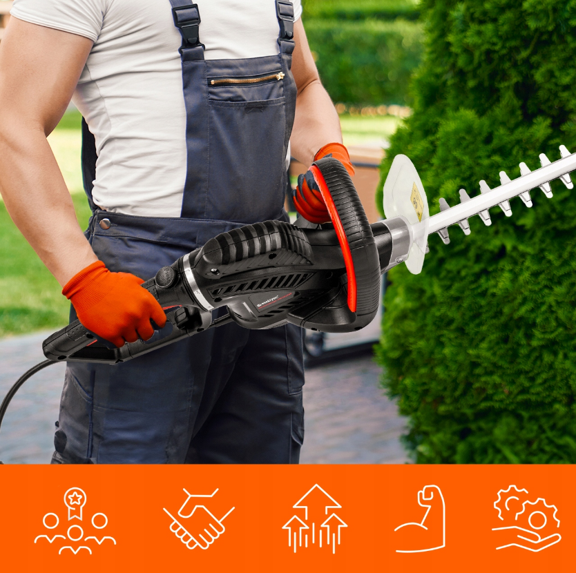 Електричний кущоріз із лазерною різкою 61см 1800Вт Maltec (Польща) Київ - фото 2