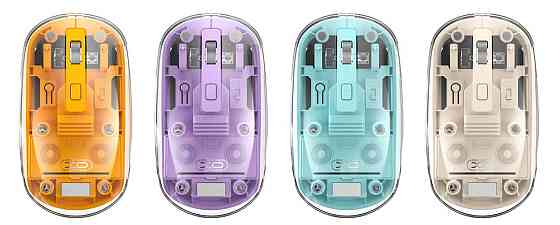 Миша XO M12 Bluetooth wireless transparent Purple (7106510) Київ