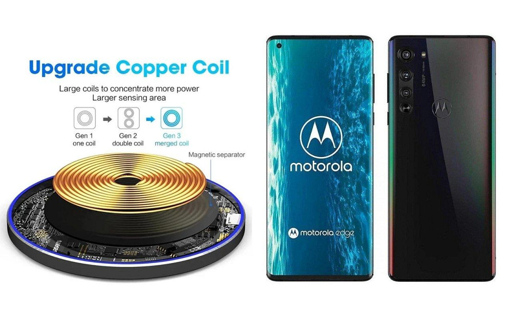 Бездротовий зарядний пристрій Copper до 30W для LG G7 Fit, G7 ThinQ, G7+ ThinQ, USB-C, LED Київ - фото 2