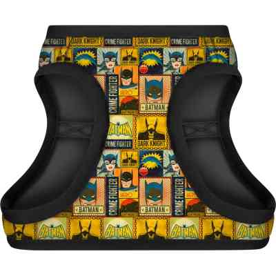 Шлея для собак WAUDOG Clothes з QR паспортом "Бетмен вінтаж" S1 (1011-4004) Вінниця