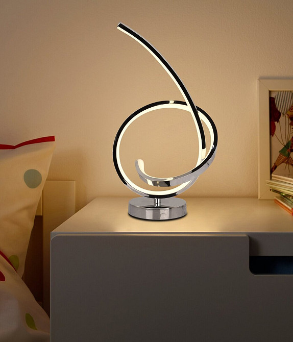 Настільний світлодіодний світильник TD2002, Хром Коломия - фото 2