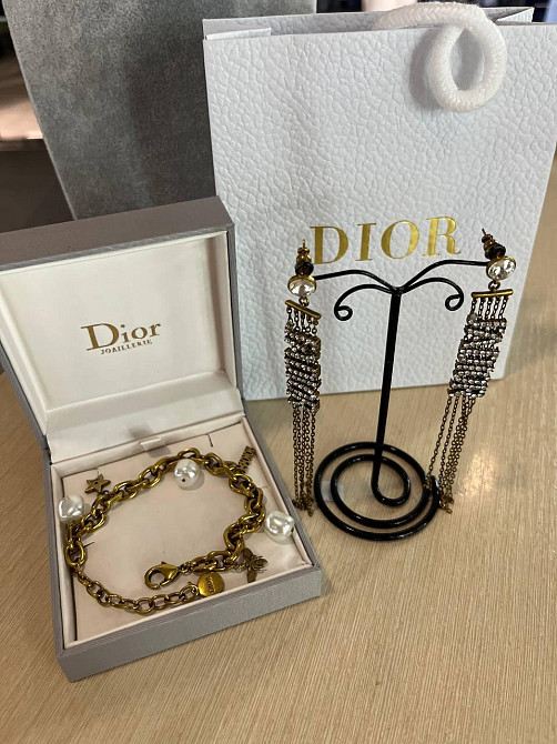 Діор набір сережки та браслет/ Dior Одеса - фото 1
