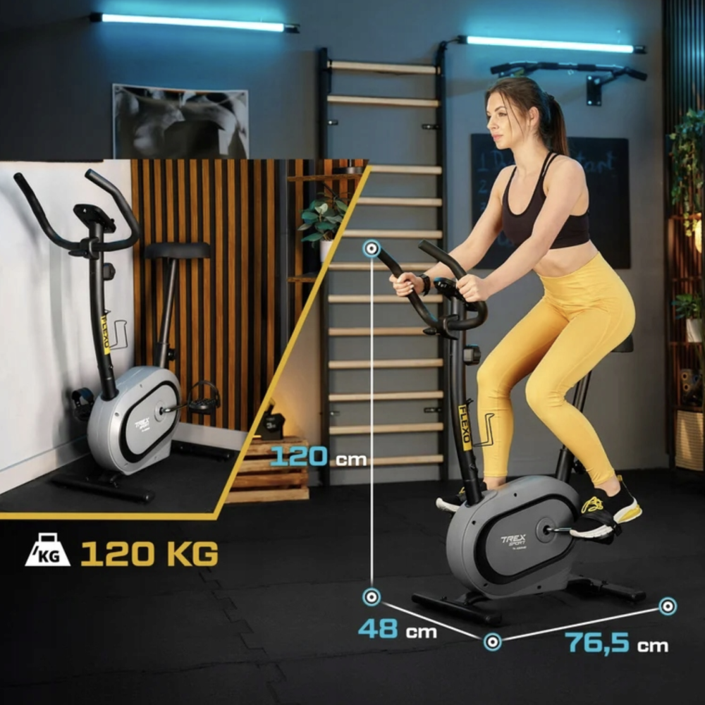 Велотренажер Trex Sport TX-450MB FLEXO магнітний сірий Киев - изображение 8
