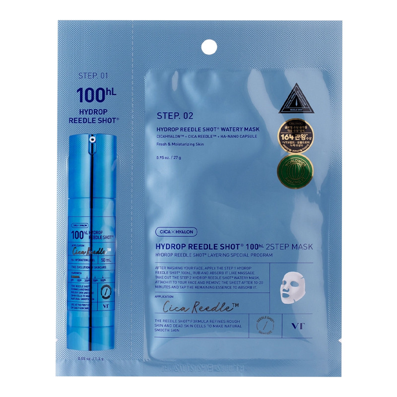 Маска зволожуюча для обличчя Hydrop Reedle Shot VT Cosmetics 1 шт 38 г Київ - фото 1