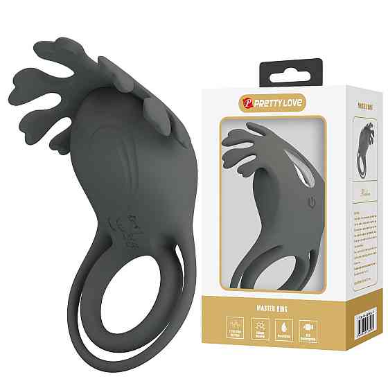 Эрекционное кольцо Pretty Love - Master ring, 7 vibration functions, BI-210311-2 Sex Aura Киев
