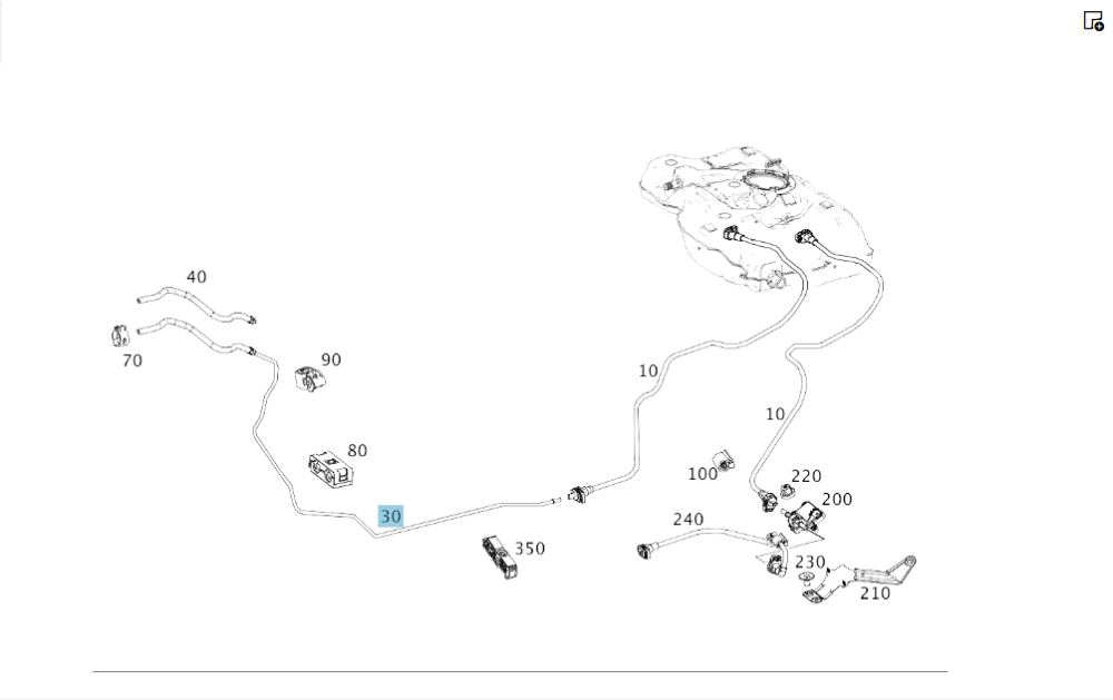Mercedes-Benz  A2464702664 Палива, що подає, від бака до двигуна CLA C117 CLA Shooting Brake X117 GLA X156 A-class W176 B-class W246 Одесса - изображение 2