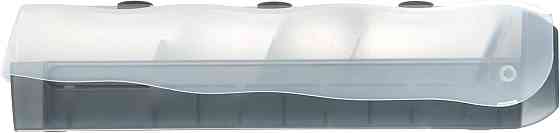 Коробка для визиток HAN VIP XXL на 2200 шт з 8 підкладками та направляючими прозоро-сіра Киев