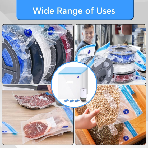 Портативний електричний вакууматор + 20 пакетів 30 x 34 см JIZZU Луцьк