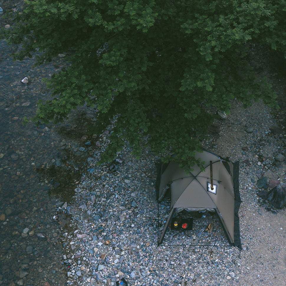 Палатка двухместная с большим тамбуром и навесом Naturehike Shandi CNK2300ZP017, серая Киев - изображение 6