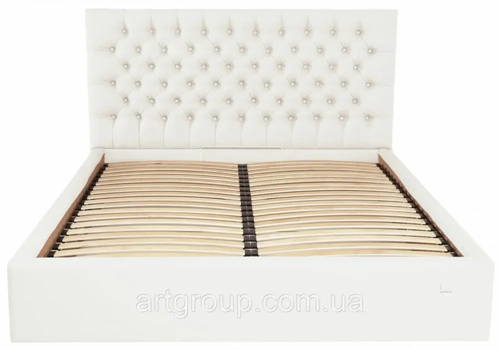 Ліжко Двоспальне Cambridge Standart 180 х 200 см Fly 2200 Білий Дніпро - фото 16