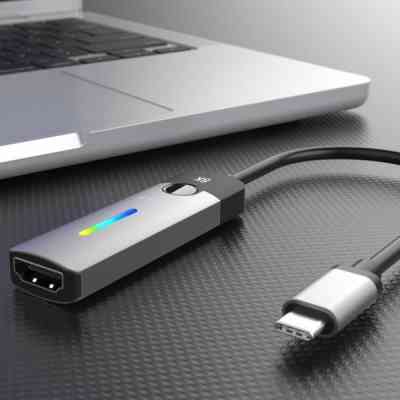 Переходник USB-C M to HDMI F 8K 60Hz LED RGB J5create (JCA157-N) Винница