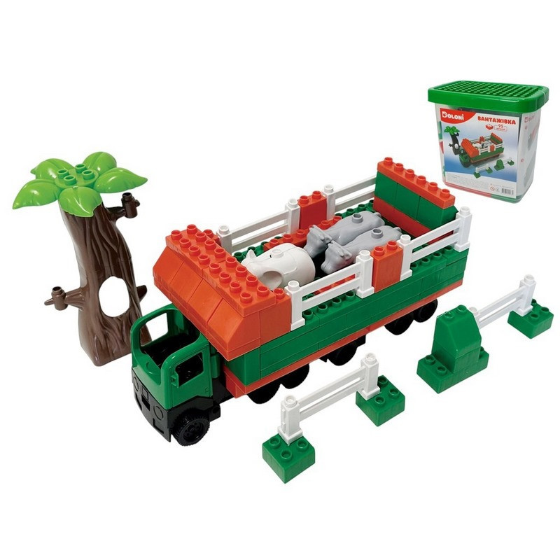 Конструктор "Вантажівка" 013888/10 в пластиковому боксі, 95 деталей Вінниця - фото 3