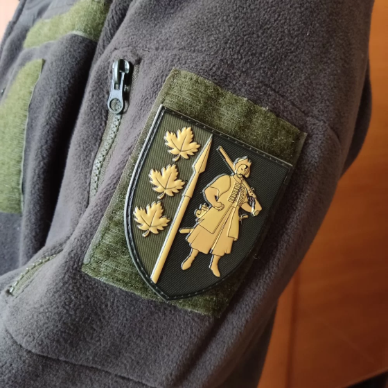 Патч / шеврон ЗСУ 65 ОМБр олива Запоріжжя