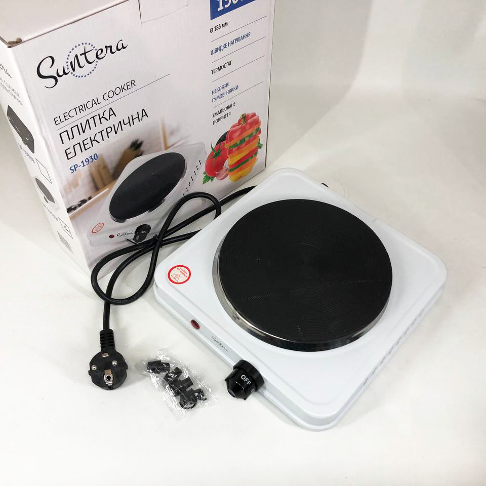 Кухонна електрична плита Suntera, Компактна електронна плитка, Плита для любителів готувати MU-17 Івано-Франківськ - фото 6