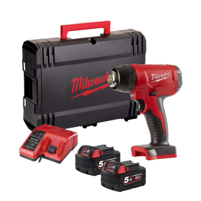 Строительный фен Milwaukee M18 BHG-502C 2x5Ah, кейс (4933459772) Винница - изображение 3