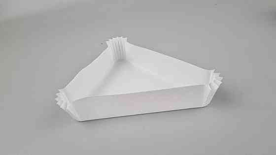 Тартолітка для кексів Тр130 трикутна біла H30 (100 шт.) (1 уп.) Харків