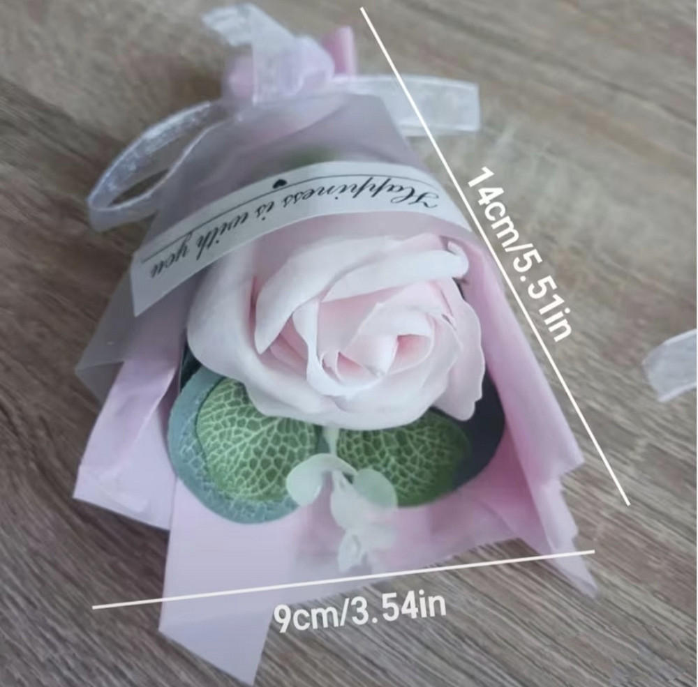 Мило-букет "Троянда" Рожевий Сміла - фото 4