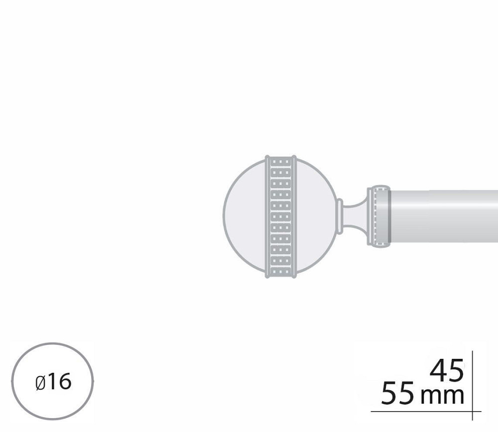Закінчення для карнизу Orvit АВЕЯ 16 мм ЗОЛОТО Львов - изображение 2
