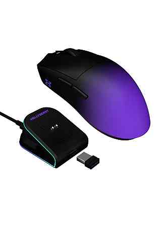 Миша бездротова Hator Hellyberry HM47 Pro Wireless Black/Violet Gradient (HM47PRO_black_violet) ( 22190 ) Харьков
