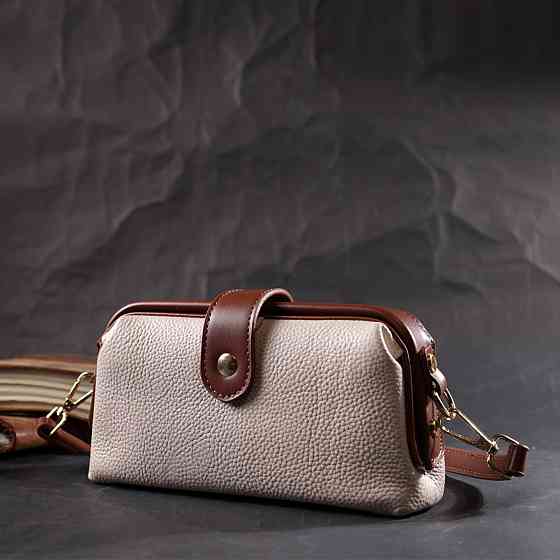 Чудовий клатч з цікавою клямкою з натуральної шкіри (Vintage) Київ