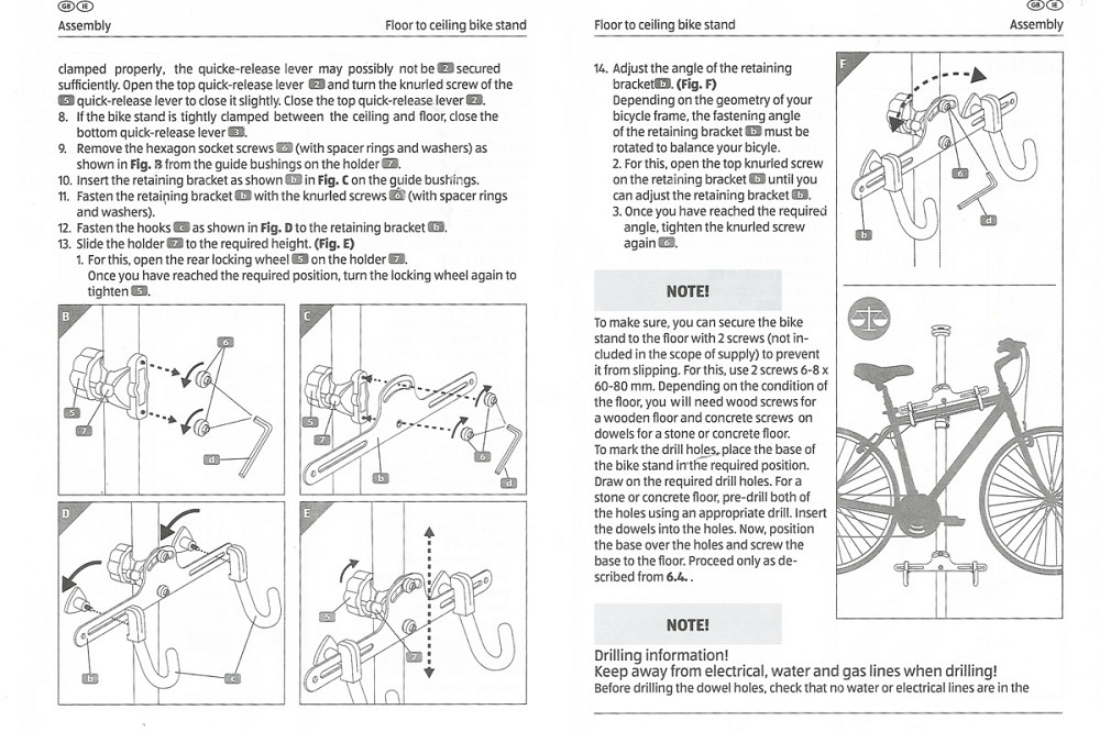 Підставка під 2 велосипеди телескопічна 1,8-3м, регульований кут нахилу велосипеда, алюмінієва, сіра HS-051 Киев - изображение 8