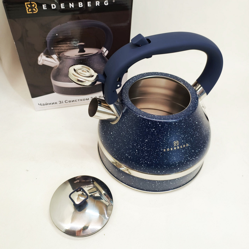 Чайник газовий красивий, Кухонний чайник газовий, Хороший чайник зі свистком 3 л зі свистком KH-80 Львів - фото 4