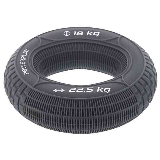 Эспандер кистевой силиконовый PowerPlay PP-4330 Hand Grip Loops Medium 18-22,5-36 кг. Серый Киев