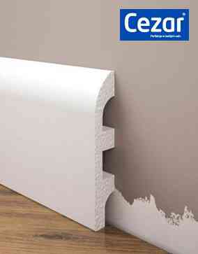 Плинтус под покраску из дюрополимера Элегант LPC - 19 (2м.п.) 98х17.7мм Днепр