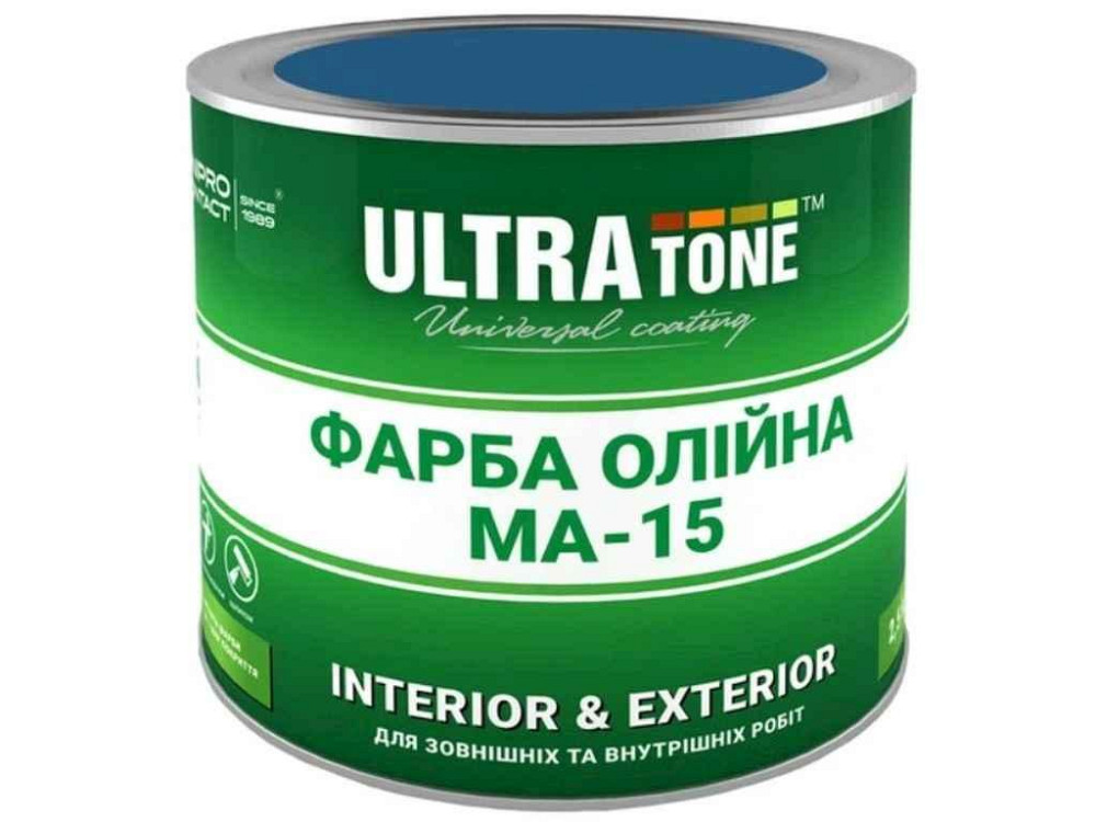 Краска масляная 2.5кг синий ТМ ULTRA TONE Киев - изображение 1