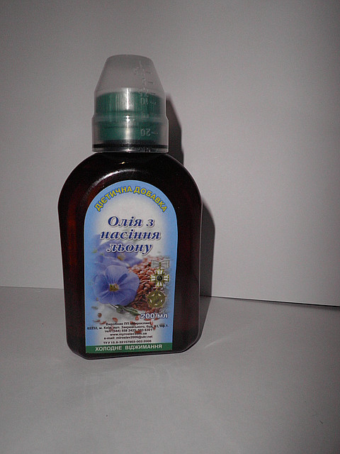 Масло льняное 200 мл Киев - изображение 1