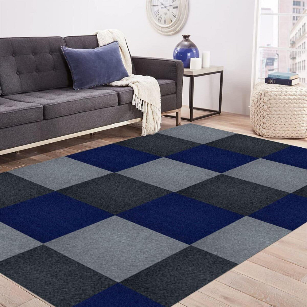 Самоклеюча темно-сіра плитка під ковролін Київ - фото 6