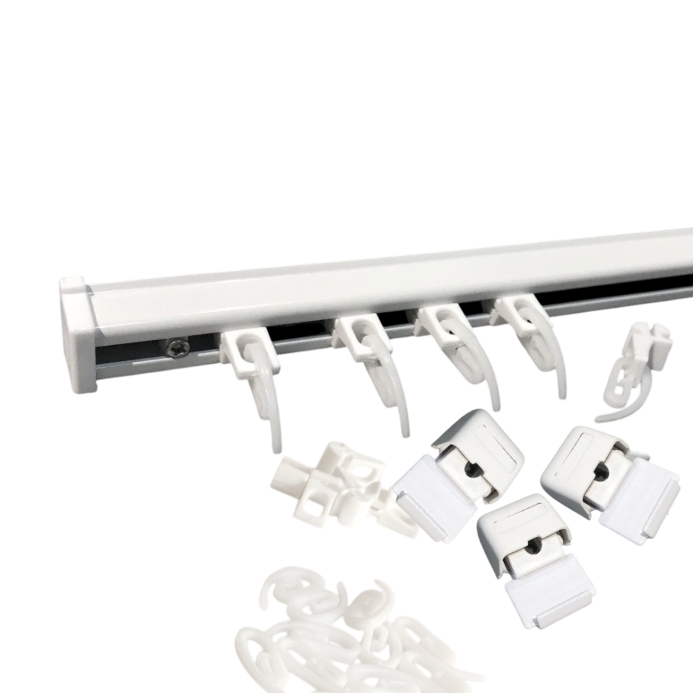 Карниз стельовий для штор KS (у зборі з смартами) Білий 3.0 Бровари - фото 1