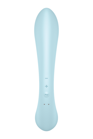 Вибратор кролик Satisfyer Triple Oh с тремя моторами, голубой Sex Aura Киев