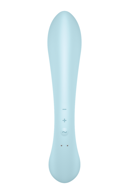 Вибратор кролик Satisfyer Triple Oh с тремя моторами, голубой Sex Aura Киев - изображение 4
