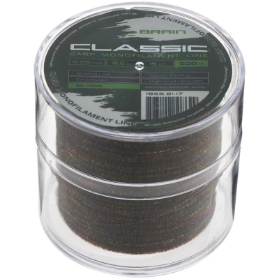 Волосінь Brain Classic Carp Line 3D (camo) 600m 0.25mm 15lb 6.6kg (1858.81.17) Вінниця - фото 2